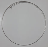 Ball End Wrap Around Metal Necklace 15" Long