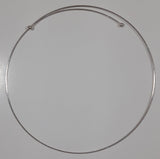 Ball End Wrap Around Metal Necklace 15" Long