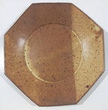 Vintage William Mason Brown Sand Tones Studio Pottery 6 1/4" Plate Signed Mason