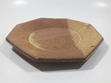 Vintage William Mason Brown Sand Tones Studio Pottery 6 1/4" Plate Signed Mason
