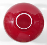Pier 1 Large Heavy Round Red Art Glass Bulb Vase 9" Tall