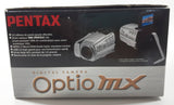 Pentax Optio MX 3.2 Megapixel 10x Optical Zoom Digital Photo And Movie Camera with Box and Some Accessories NOT TESTED