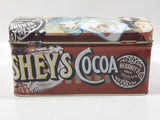 1999 Hershey's Milk Chocolate Kisses Advertising Tin Metal Hinged Container Faded