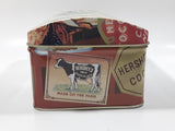 1999 Hershey's Milk Chocolate Kisses Advertising Tin Metal Hinged Container Faded