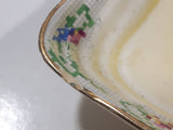 Rare Antique 1934-1950 Royal Winton Grimwades Queen Anne Art Deco 6 3/4" x 9 1/4" Serving Dish Made in England Has Chips