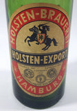 Vintage 1950s Holsten Brauerei Holsten Export Bier 9 1/2" Tall Green Glass Beer Bottle Hamburg Germany