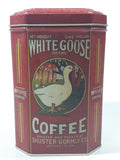 Shuster Gormly Co. One Pound White Goose Brand Coffee 6 1/4" Tall Tin Metal Container Jeannette, Pennsylvania