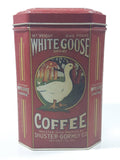 Shuster Gormly Co. One Pound White Goose Brand Coffee 6 1/4" Tall Tin Metal Container Jeannette, Pennsylvania