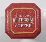 Shuster Gormly Co. One Pound White Goose Brand Coffee 6 1/4" Tall Tin Metal Container Jeannette, Pennsylvania