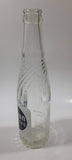 Vintage 1950s Mission Beverages 10 oz Clear Glass Twist Neck Beverage Bottle "Naturally Good In All Flavors" Fort William Bottling Works Ontario
