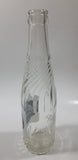Vintage 1950s Mission Beverages 10 oz Clear Glass Twist Neck Beverage Bottle "Naturally Good In All Flavors" Fort William Bottling Works Ontario