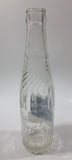 Vintage 1950s Mission Beverages 10 oz Clear Glass Twist Neck Beverage Bottle "Naturally Good In All Flavors" Fort William Bottling Works Ontario
