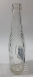 Vintage 1950s Mission Beverages 10 oz Clear Glass Twist Neck Beverage Bottle "Naturally Good In All Flavors" Fort William Bottling Works Ontario