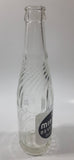 Vintage 1950s Mission Beverages 10 oz Clear Glass Twist Neck Beverage Bottle "Naturally Good In All Flavors" Fort William Bottling Works Ontario