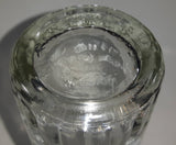 Vintage 1950s Mission Beverages 10 oz Clear Glass Twist Neck Beverage Bottle "Naturally Good In All Flavors" Fort William Bottling Works Ontario