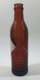 Antique 1940s Orange Crush 7 Fl oz 8 1/4" Tall Brown Amber Glass Beehive Style Bottle