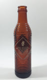 Antique 1940s Orange Crush 7 Fl oz 8 1/4" Tall Brown Amber Glass Beehive Style Bottle