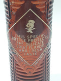 Antique 1940s Orange Crush 7 Fl oz 8 1/4" Tall Brown Amber Glass Beehive Style Bottle