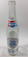 Vintage 1976 Pepsi Cola 16 Fl oz United States of America Bi-Centennial 1776 to 1976 11" Tall Clear Glass Bottle 200 Years of People Feelin' Free