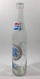 Vintage 1976 Pepsi Cola 16 Fl oz United States of America Bi-Centennial 1776 to 1976 11" Tall Clear Glass Bottle 200 Years of People Feelin' Free