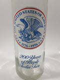 Vintage 1976 Pepsi Cola 16 Fl oz United States of America Bi-Centennial 1776 to 1976 11" Tall Clear Glass Bottle 200 Years of People Feelin' Free