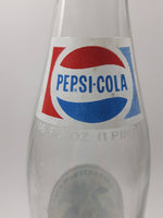 Vintage 1976 Pepsi Cola 16 Fl oz United States of America Bi-Centennial 1776 to 1976 11" Tall Clear Glass Bottle 200 Years of People Feelin' Free