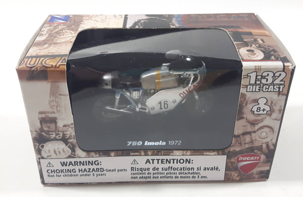 New Ray Ducati 750 Imola 1972 Motorbike Motor Cycle Silver 1:32 Scale Die Cast Toy Vehicle New in Box