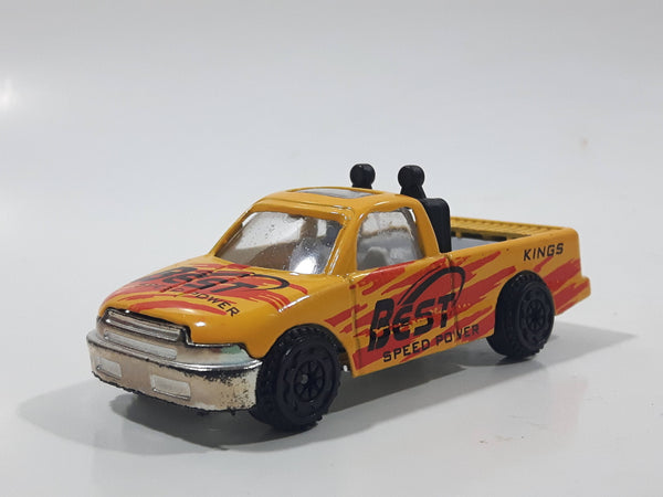 Unknown Brand Best Speed Power "Kings" Yellow Die Cast Toy Car Vehicle