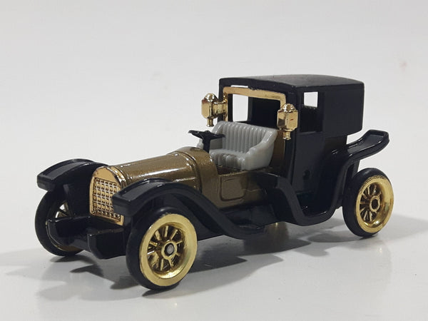 Vintage Reader's Digest High Speed Corgi Town Coupe Gold and Black No. HF9090 Classic Die Cast Toy Antique Car Vehicle