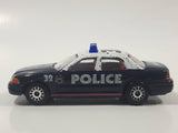 Realtoy Ford Crown Victoria Police Anti Crime #32 Dark Blue and White Die Cast Toy Car Emergency Vehicle
