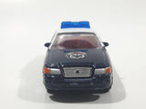 Realtoy Ford Crown Victoria Police Anti Crime #32 Dark Blue and White Die Cast Toy Car Emergency Vehicle