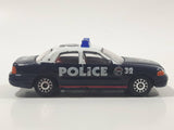 Realtoy Ford Crown Victoria Police Anti Crime #32 Dark Blue and White Die Cast Toy Car Emergency Vehicle