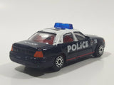 Realtoy Ford Crown Victoria Police Anti Crime #32 Dark Blue and White Die Cast Toy Car Emergency Vehicle