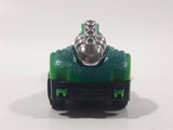 Rare Motor Max 6402 Dinosaur Shaped Green Pull Back Die Cast Toy Car Vehicle
