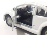 Volkswagen Beetle White Die Cast Toy Car Vehicle with Opening Doors