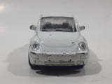 Volkswagen Beetle White Die Cast Toy Car Vehicle with Opening Doors