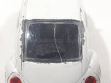 Volkswagen Beetle White Die Cast Toy Car Vehicle with Opening Doors