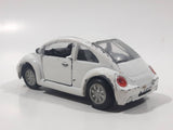 Volkswagen Beetle White Die Cast Toy Car Vehicle with Opening Doors
