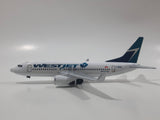 RealToy WestJet Boeing 737 Passenger Jet C-FZWS Airplane White Die Cast Toy Aircraft Vehicle