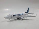 RealToy WestJet Boeing 737 Passenger Jet C-FZWS Airplane White Die Cast Toy Aircraft Vehicle