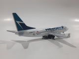 RealToy WestJet Boeing 737 Passenger Jet C-FZWS Airplane White Die Cast Toy Aircraft Vehicle