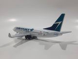 RealToy WestJet Boeing 737 Passenger Jet C-FZWS Airplane White Die Cast Toy Aircraft Vehicle