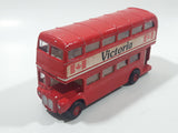 Victoria, BC Canada Double Decker Bus Red Die Cast Toy Car Vehicle