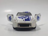 Maisto Pull Back Power Racer Nissan 370Z Toronto Maple Leafs NHL Ice Hockey Team White Die Cast Toy Car Vehicle with Opening Doors