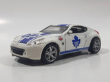 Maisto Pull Back Power Racer Nissan 370Z Toronto Maple Leafs NHL Ice Hockey Team White Die Cast Toy Car Vehicle with Opening Doors