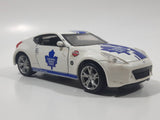 Maisto Pull Back Power Racer Nissan 370Z Toronto Maple Leafs NHL Ice Hockey Team White Die Cast Toy Car Vehicle with Opening Doors