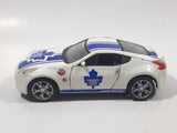 Maisto Pull Back Power Racer Nissan 370Z Toronto Maple Leafs NHL Ice Hockey Team White Die Cast Toy Car Vehicle with Opening Doors