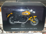 New Ray Ducati Scrambler 450 1970 Motorbike Motor Cycle Yellow 1:32 Scale Die Cast Toy Vehicle New in Box