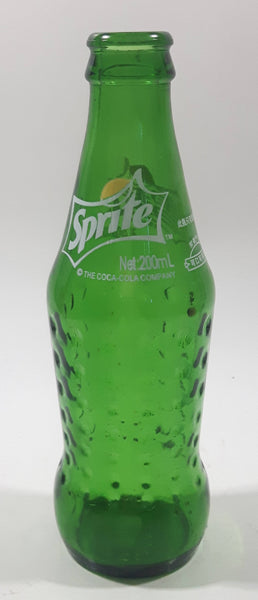 Vintage Style Sprite 200 mL 7" Tall Green Glass Soda Pop Bottle China