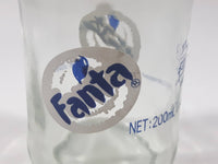 Vintage Style Fanta 200 mL 7" Tall Clear Glass Soda Pop Bottle China